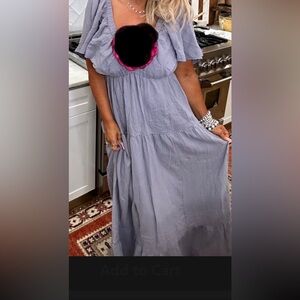 Beautiful 100 cotton grey dress